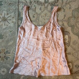 Dusty pink/mauve silk tank top